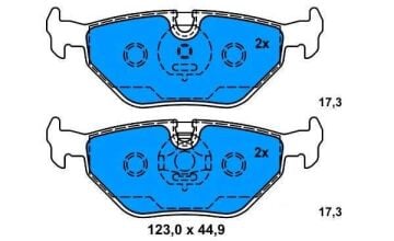 BMW 3 Serisi E46 320i/d Arka Fren Balatası 1999-2005 ATE ORIGINAL
