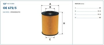 BMW 3 Serisi F30 Kasa 316i Yağ Filtresi 136 Beygir 2012-2019 FILTRON