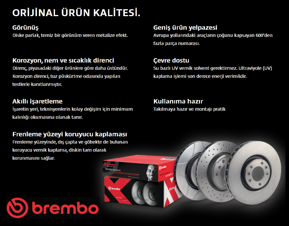 Fiat Bravo Ön Fren Diski 1.6 Dizel 105/120 Beygir 284 mm Çap 2008-2014 BREMBO