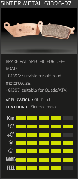 TRIUMPH BONNEVILLE SPEEDMASTER ÖN FREN BALATASI 2018 SONRASI GALFER SİNTER METAL OFF ROAD