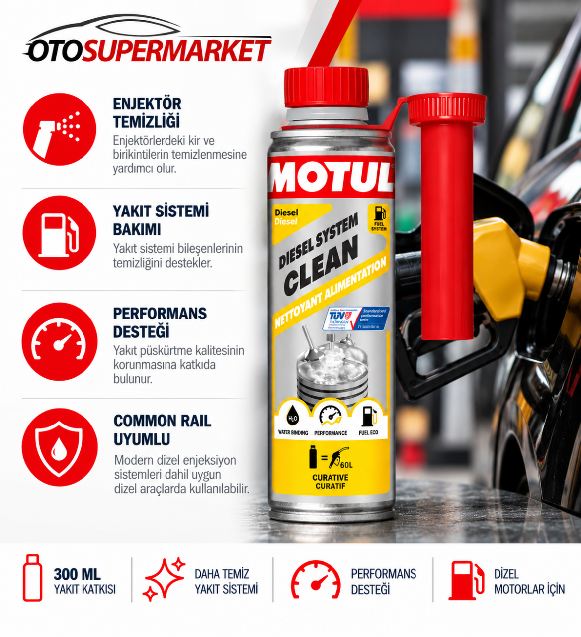 MOTUL Dizel Enjektör Temizleyici Ne İşe Yarar?