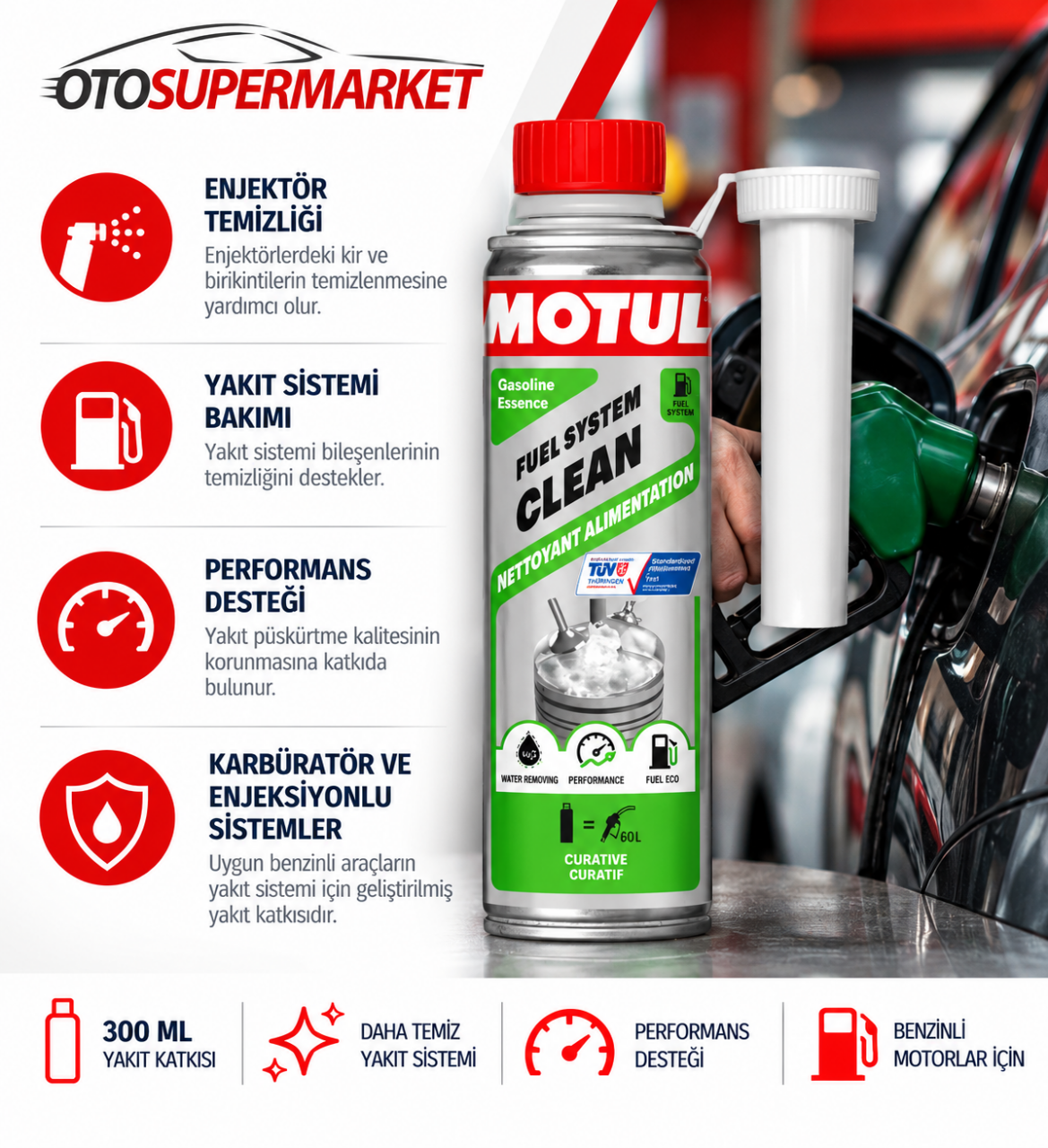 MOTUL Benzinli Enjektör Temizleyici Ne İşe Yarar? Nasıl Kullanılır?