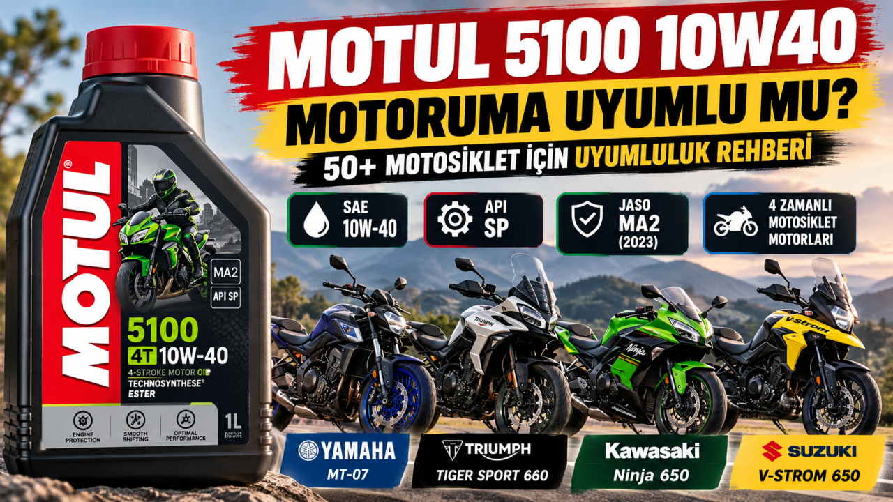 MOTUL 5100 10W40 4T 1 Litre Motosiklet Motor Yağı Motoruma Uyumlu mu? Motosiklet İçin Uyumluluk Rehberi