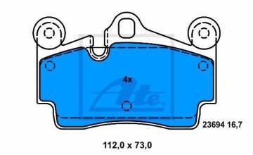 Audi Q7 Arka Fren Balatası 2006-2015 ATE ORIGINAL