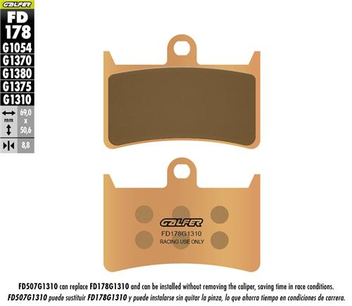 YAMAHA XTZ 1200 Super Tenere ÖN Fren Balatası 2010 2020 Arası GALFER SİNTER METAL RACING