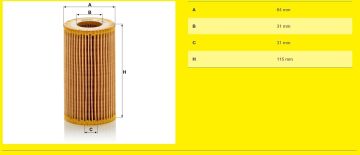 Mercedes E Serisi W211 Kasa E220 CDI Yağ Filtresi 170 Beygir 2002-2009 MANN