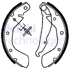 Opel Corsa C 1.7 DTI Dizel Arka Kampana Fren Balatası ABS'li Modellere 2001-2006 DELPHI