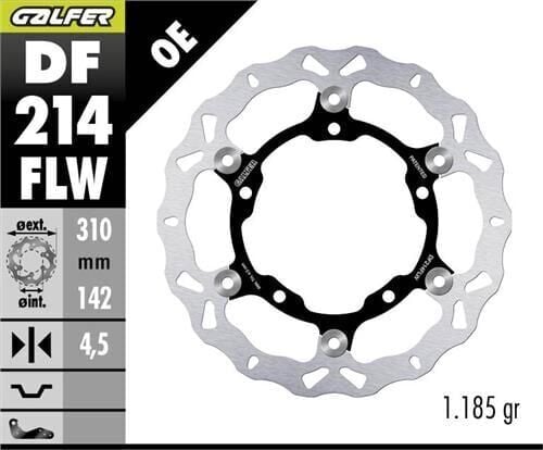 Kawasaki Z 500 Se Ön Fren Diski 310 mm 2024 Sonrası GALFER DALGALI HAREKETLİ ÇELİK DİSK