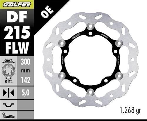 Kawasaki Z 650 Ön Fren Diski 300 mm 2024 Sonrası GALFER DALGALI HAREKETLİ ÇELİK DİSK