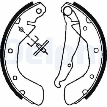 Opel Corsa C 1.4 Benzinli Arka Kampana Fren Balatası ABS'siz Modellere 2001-2006 DELPHI