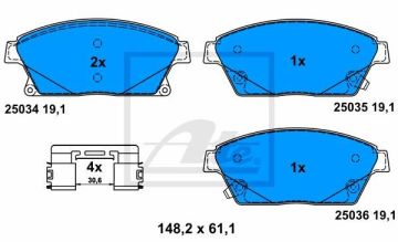 Opel Astra J Ön Fren Balatası 1.6 CDTI 110 Beygir 2010-2015 ATE ORIGINAL