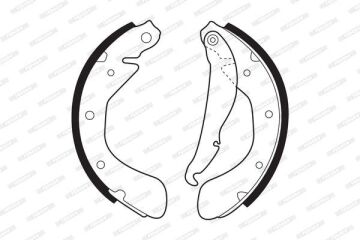 Opel Corsa C 1.2 Benzinli Arka Kampana Fren Balatası ABS'li Modellere 2001-2006 FERODO