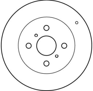 Toyota Yaris Ön Fren Diski Arkası Diskli Modeller İçin 255 mm 1999-2005 TRW