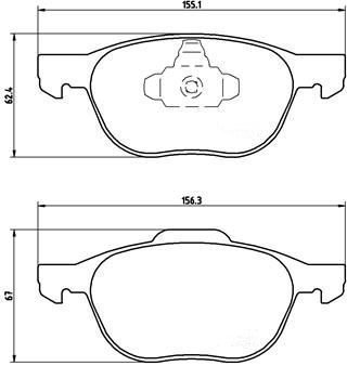 Ford Kuga Ön Fren Balatası 2008-2013 BREMBO