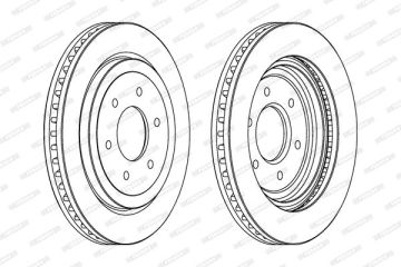 Nissan Pathfinder Ön Fren Diski 320 mm 17'' Sistem İçin 2005-2012 FERODO