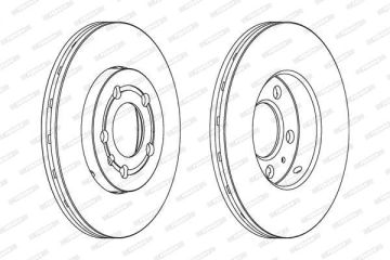 Volkswagen Golf 4 Ön Fren Diski 1.6 102 Beygir 256 mm Çap 1997-2004 FERODO