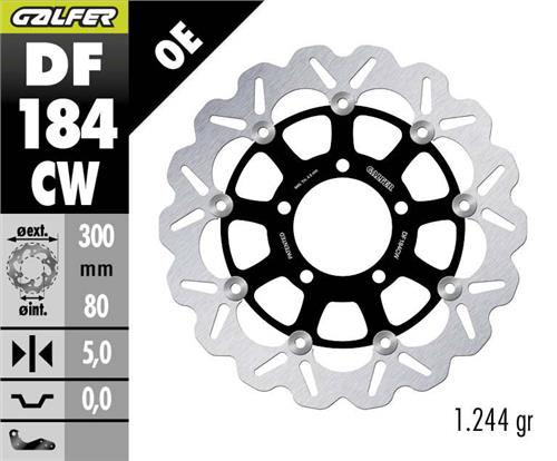 Kawasaki Z H2 Se Ön Fren Diski 300 mm 2021 Sonrası GALFER DALGALI HAREKETLİ ALÜMİNYUM DİSK