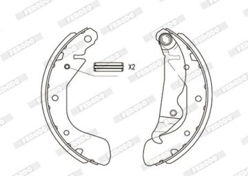 Opel Corsa C 1.3 CDTI Dizel Arka Kampana Fren Balatası ABS'siz Modellere 2001-2006 FERODO