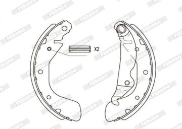 Opel Corsa C 1.4 Benzinli Arka Kampana Fren Balatası ABS'siz Modellere 2001-2006 FERODO