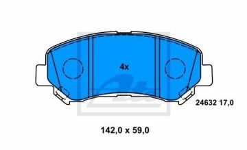 Nissan Qashqai Ön Fren Balatası 1.5 dci 106 Beygir 2007-2013 ATE ORIGINAL
