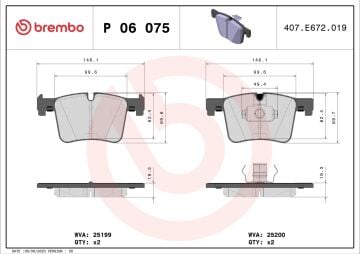 BMW 2 Serisi F22 220d Ön Fren Balatası 2014 Sonrası BREMBO