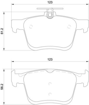 Skoda Superb Arka Fren Balatası 1.4 TSI 150 Beygir 2015-2023 BREMBO