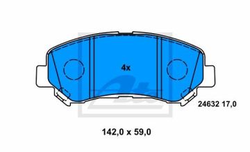 Nissan Qashqai Ön Fren Balatası 2.0 dci 2007-2013 ATE