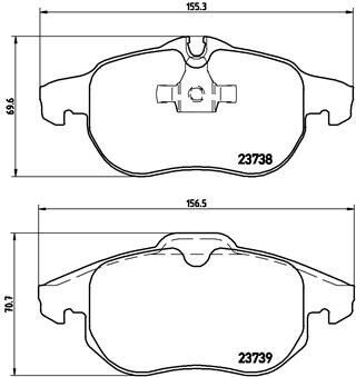 Opel Vectra C Ön Fren Balatası 1.9 CDTI 2002-2008 BREMBO