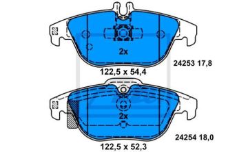 Mercedes E Serisi 207 Kasa Arka Fren Balatası 2009-2016 ATE ORIGINAL