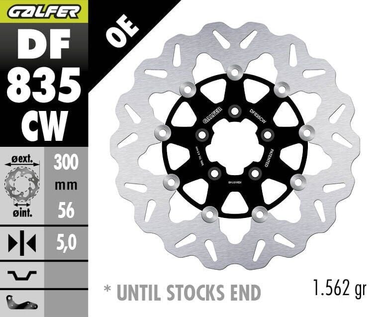 Harley Davidson Street Bob Fxbb 117 Ön Fren Diski 300 mm 2025 2026 Arası GALFER DALGALI HAREKETLİ ALÜMİNYUM DİSK