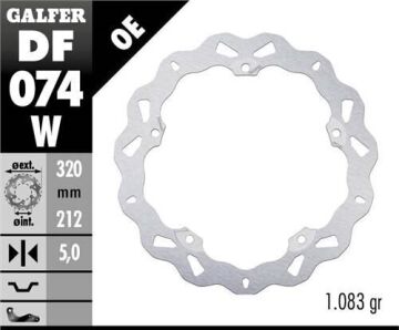 Honda NC 750D INTEGRA Ön Fren Diski 320 mm 2014-2020 GALFER DALGALI SABİT DİSK