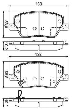 Fiat Egea Ön Fren Balatası 1.4 Benzinli 95 Beygir BOSCH