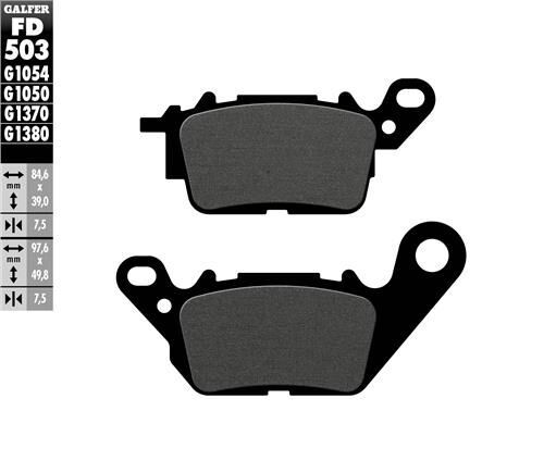 Yamaha NMAX 125 Ön Fren Balatası 2015 Sonrası GALFER YARI METAL