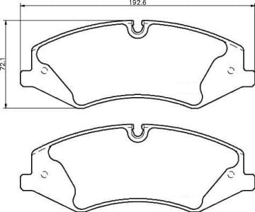 Range Rover 3 Ön Fren Balatası 3.6 TDV8 272 hp Şase No BA347977'den Sonraki Araçlar 2002-2012 BREMBO