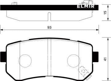Kia Ceed Arka Fren Balatası 2007-2012 SANGSIN HI-Q