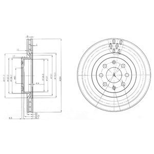 Opel Corsa D Ön Fren Diski 1.3 CDTI 90/95 Beygir 284 mm Çap 2006-2014 DELPHI