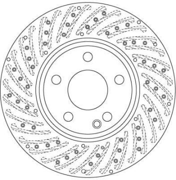 Mercedes A Serisi W176 Kasa A180 CDI 1.5 109 Beygir Ön Fren Diski Delikli 295 mm Çap AMG Spor Paket 2013-2018 TRW