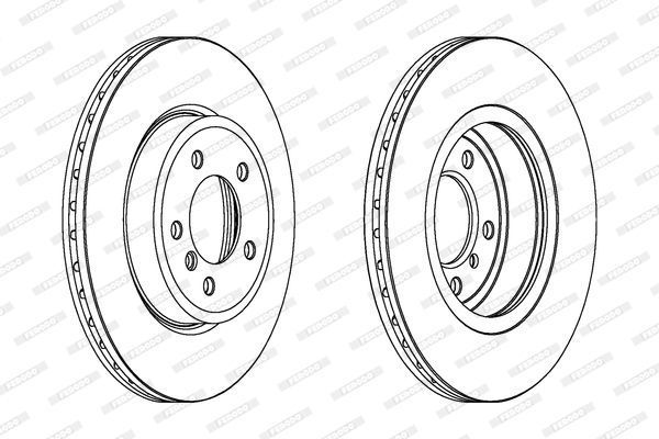 BMW 3 Serisi E46 Kasa Ön Fren Diski 330i/d 325 mm Çap 1999-2005 FERODO