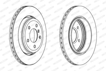 BMW 3 Serisi E46 Kasa Arka Fren Diski 330i/d 320 mm Çap 1999-2005 FERODO