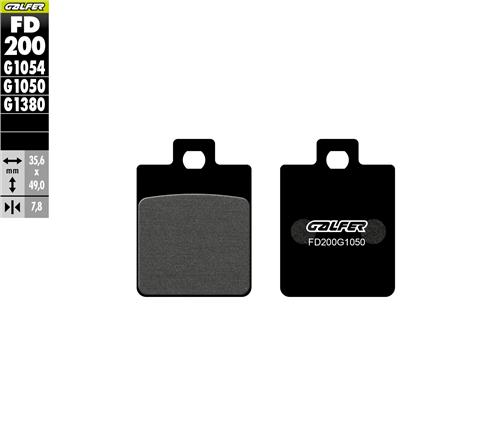 Vespa Primavera 50 S Ön Fren Balatası 2022 2024 Arası GALFER YARI METAL SCOOTER