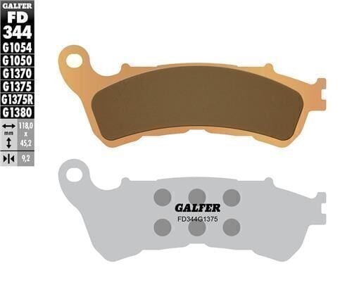 Honda XL 1000V Varadero Ön Fren Balatası ABS'li Modellere 2002-2012 GALFER SİNTER METAL SERAMİK SPORT