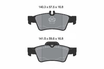 Mercedes E Serisi W212 Kasa E180 Arka Fren Balatası Standart Paket İçin 2009-2015 TEXTAR