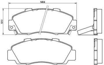 Honda HR-V Ön Fren Balatası 1999-2005 BREMBO