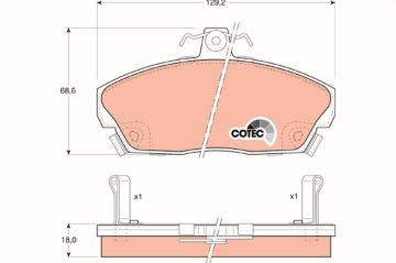 Honda Civic 7 Ön Fren Balatası 1.6 Yaylı Tip 2002-2005 TRW