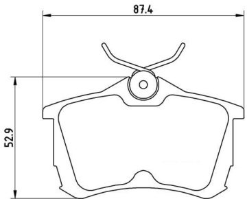 Honda Accord 8 Arka Fren Balatası 2003-2008 BREMBO