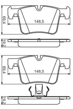 BMW 3 Serisi F30 Kasa 320d Ön Fren Balatası 2.0 Dizel 190 Beygir 2012-2019 BOSCH