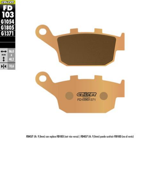 Honda CB 500 Arka Fren Balatası 2024 Sonrası GALFER SİNTER METAL