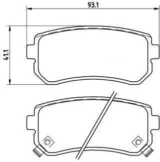 Kia Ceed Arka Fren Balatası 2007-2012 BREMBO