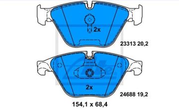 BMW 3 Serisi E92 320d Ön Fren Balatası 2007-2012 ATE ORIGINAL