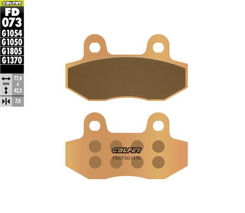 RKS Bolero 50 Ön Fren Balatası 2020 Sonrası GALFER SİNTER METAL